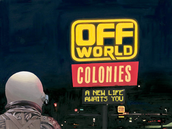 Foto 7-Off world colonies- Óleo sobre lienzo. Créditos: Scott Listfield