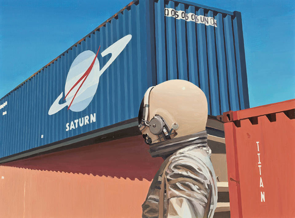 Foto 8- Shipping container- Óleo sobre lienzo. Créditos: Scott Listfield